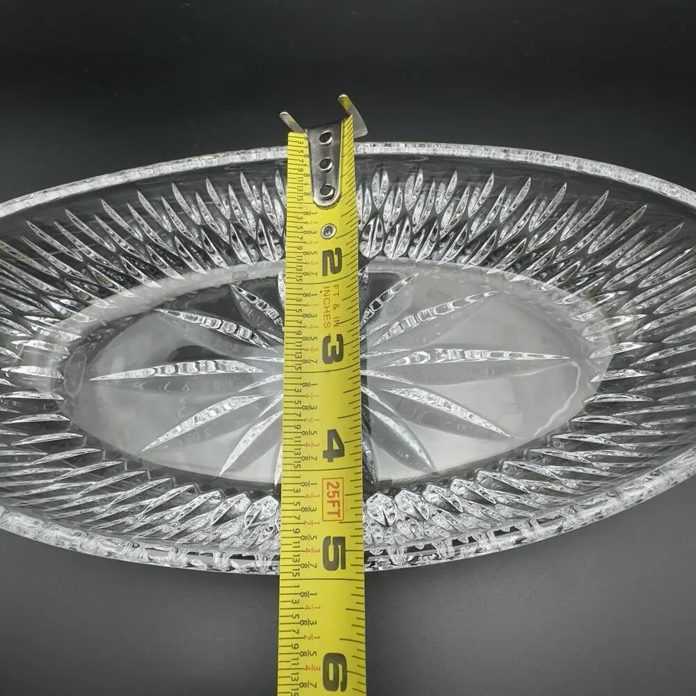 Vintage Princess House Royal Highlights Crystal Oval Bowl 10
